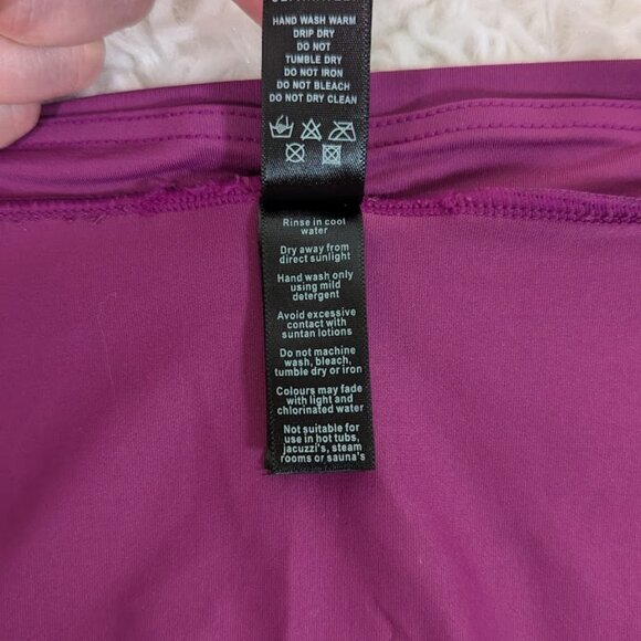 Panache Swimwear - Taylor Bikini Bottoms - Plum & Gray - Size Small (US)/10 (UK) - Picture 10 of 13